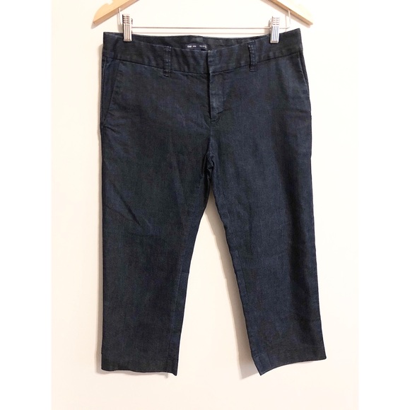 *Dark* Stretch Denim Crops - Picture 6 of 7
